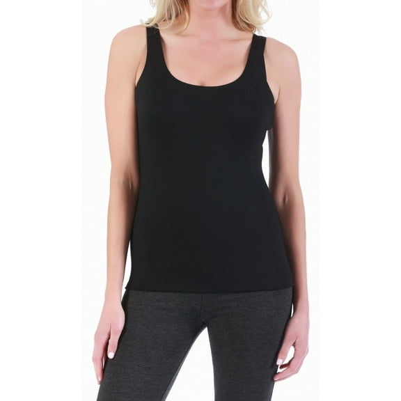 Instant Figure Women's Scoop Neck Tank Top Black Size M