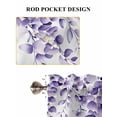 thumbnail image 7 of Purple Eucalyptus Leaves Bedroom Curtains 63 Inches length, Spring Rustic Botanical Window Treatment Curtain Drapes, Rod Pocket Curtain Panels for Living Room Kitchen, 42"x63", 2 Panels, 7 of 7