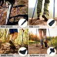 thumbnail image 5 of Trekking Poles Collapsible Alpenstock Adjustable 43.3 in Ultralight Poles for Hiking Camping Set of 2, 5 of 6