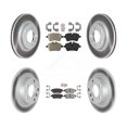 thumbnail image 1 of Transit Auto Front Semi-Metallic Rear Ceramic Pads and Coated Disc Brake Rotors Kit for Car Mini Cooper Countryman Paceman Base KGA-105209, 1 of 8
