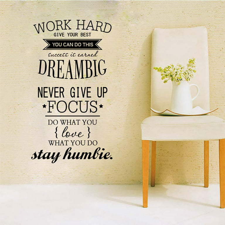 Tianpengyuanshuai Hourglass Wall Decal Use Time Inspirational Quotes Vinyl Window  Sticker Study Study School Office Wallpaper 74x147cm : : DIY &  Tools