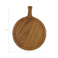thumbnail image 6 of Oussum Wooden Round Cutting Board with Handle Natural Wood Cutting Boards, 6 of 6
