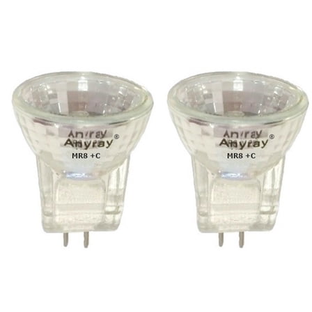 (2)-Bulbs 20-Watts MR8 12V 20W Fiber Optic Light Bulb 12-Volts