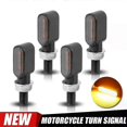 thumbnail image 1 of 4pcs 3leds Motorcycle Indicators Mini LED Turn Signal Light flasher Amber signal lamp Blinker intermitentes moto for honda, 1 of 5