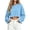 Light Blue, variant on Dagugfen Womens Crop Tops Long Sleeve Ruffle Cuff Crew Neck Loose Fitted Sweatshirts for Women Daily Wear Pullover Casual Tops(XL,White)