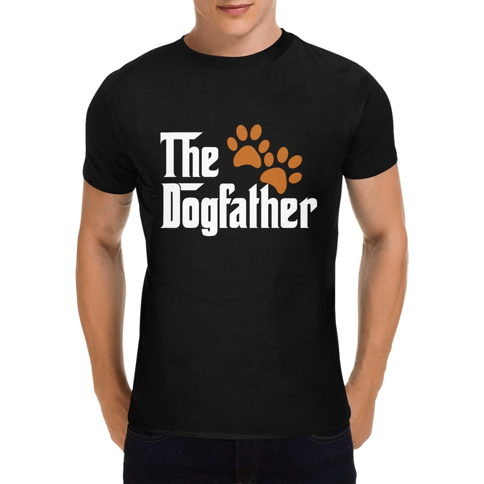 Funny Dog Dad CT shirt, The Dogfather CT shirt，Fathers Day GifCT shirt Birthday Gifts for Men