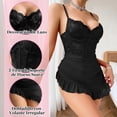 thumbnail image 4 of Lencería de Encaje para Mujer, Ropa de Dormir, Conjunto de Lencería para Mujer, con Diadema con Orejas de Gato, 4 of 4