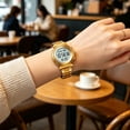 thumbnail image 5 of Multifunctional Digital Analog Alarm Watch with Stainless Steel Band Waterproof Chronograph Calendar for Men Women Daily Wear Outdoor Activities, 5 of 5