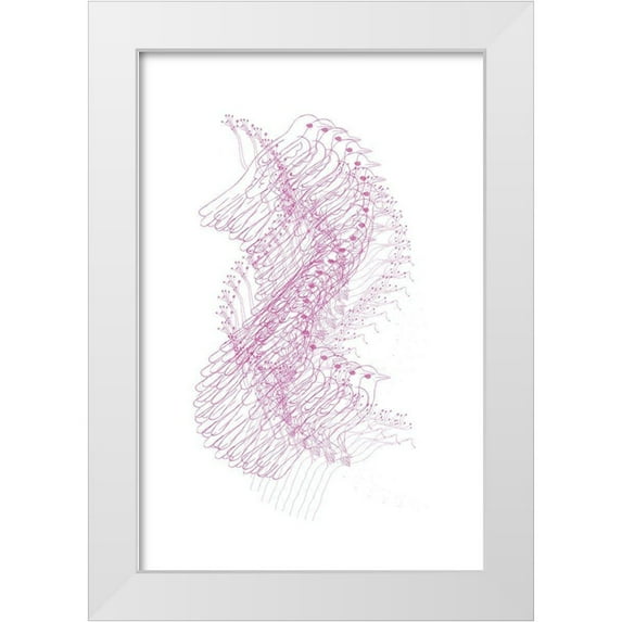 Murdock, Ramona 13x18 White Modern Wood Framed Museum Art Print Titled - Abstract Birds II
