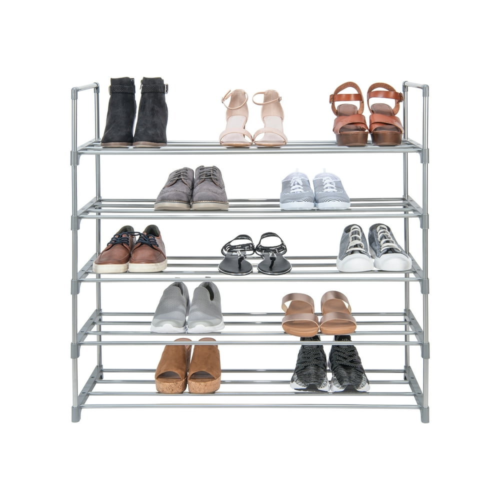 Simplify 5Tier Stackable Shelf Shoe Rack 20 Pairs
