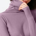 thumbnail image 6 of Pitauce Turtleneck Sweater for Women Solid Color Knitted Cotton Long Sleeve Tops Slim Fit Pullover Basic Bottoming Tops Sweater, 6 of 6