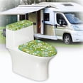 thumbnail image 6 of HELLHERO Bathroom Seat Covers with Stretch Set of 2 Toilet Seat Cover U-Shaped for Fits All Toilet Shapes, Pop Art Floral, 6 of 8
