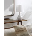 thumbnail image 5 of Livabliss Rugged Modern Accent Table Lamp, 20-inch, Brass/White with Cream Shade, 5 of 5