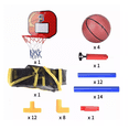 thumbnail image 2 of Juego De Aro De Baloncesto Para Niños,inflador, 2 of 5