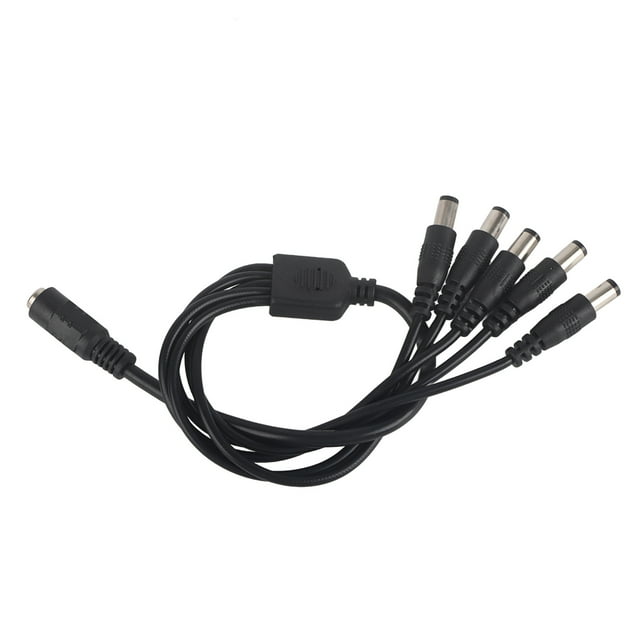 Adapter Cable Splitter,5.5x2.1mm Power Cord Splitter Power Splitter Cable Adapter Cablefor CCTV Camera Built for Professionals