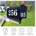 thumbnail image 4 of Reflective Mailbox Numbers Sticker Decal Die Cut Classic Style Vinyl Waterproof Self Adhesive 5 Sets (3" x 3 set , 4" x 2 set) for Signs, Door, Cars, Trucks, Home, Business, Address Number (0-9), 4 of 8