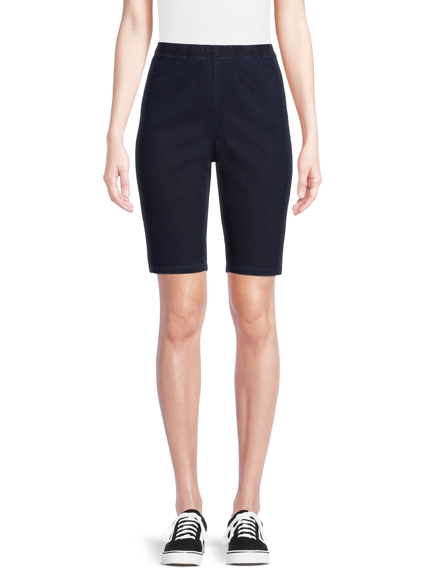 Real Size Women's 11" Pull On Stretch Shorts