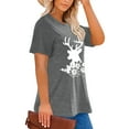 thumbnail image 3 of XCHQRTI Christmas Tree Shirt for Women Plus Size Tshirt Short Sleeve Graphic Top, 3 of 11