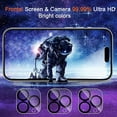 thumbnail image 4 of Entronix Ultra-Thin Tempered Glass Screen Protector for iPhone 14 Pro with Lens Protector, 2-Pack, 4 of 7
