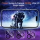 thumbnail image 4 of Paquete de 2 Vidrio Templado Entronix para iPhone 14 Pro Max, 2 Protectores de Pantalla de Privacidad y 2 Protectores de Lente de Cámara, 9H, Antiarañazos, Antiburbujas, Compatible con Fundas, 4 of 7