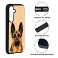 thumbnail image 2 of WIRESTER Shockproof Soft Rubber Cover Case for Samsung Galaxy A16 5G 6.7", Black Tan German Shepherd Dog On Sunset Background, 2 of 5