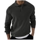 thumbnail image 1 of Blusa y camisa de manga larga con cuello vuelto para hombre, suéter holgado con botones y solapa, blusa de manga larga con solapa para hombre, 1 of 5