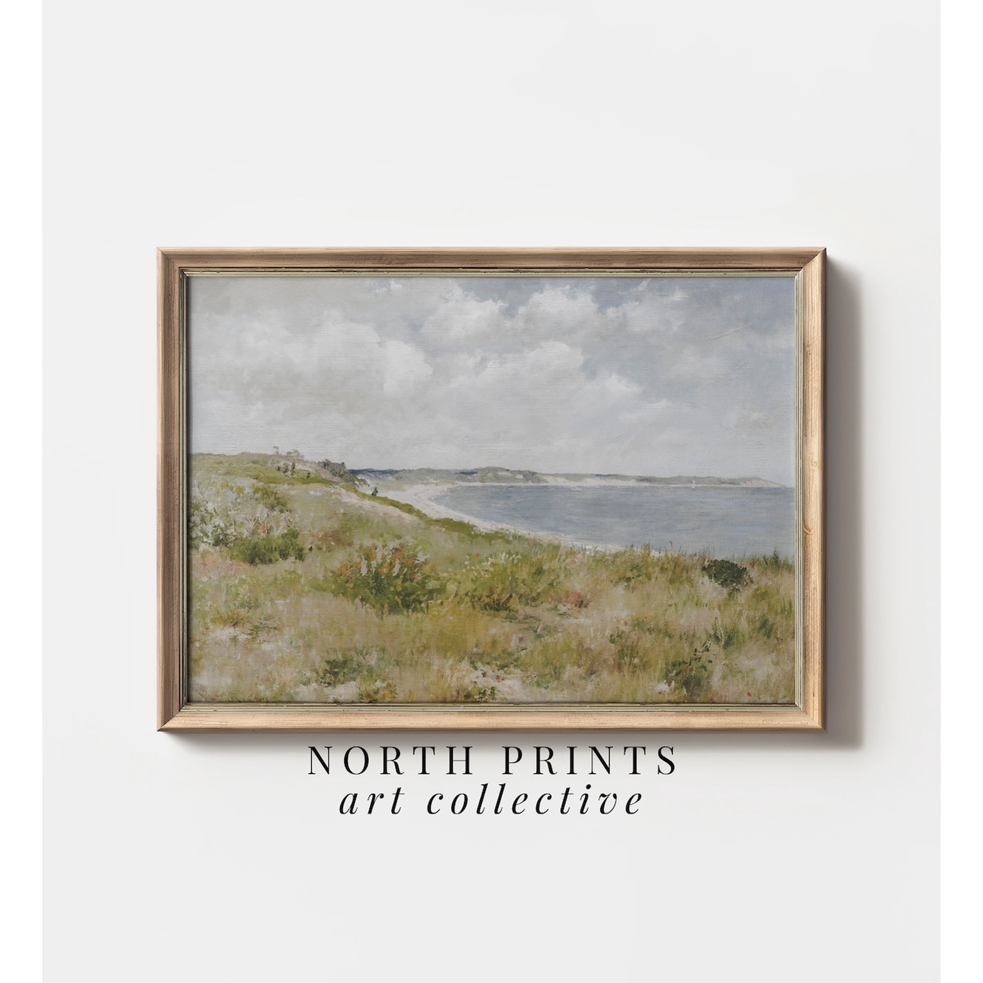 Seaside Coastal Beach House Unframed Paper Print