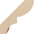 thumbnail image 3 of Ekena Millwork 5"W x 6"D x 6"H Ridgewood Rough Cedar Woodgrain TimberThane Knee Brace, Primed, 3 of 6