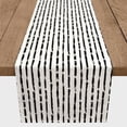 thumbnail image 3 of Creative Products Painted Strokes Black 16x90 Poly Twill Table Runner, 3 of 3