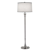 Stiffel FL-A065-A630-AN 59 in. Antique Nickel Floor Lamp with Global White Shade
