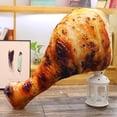 thumbnail image 3 of Peluche de muslo de pollo de 20 cm con forma de alitas de pollo fritas, cojín suave para decoración del hogar, regalo de cumpleaños, 3 of 6
