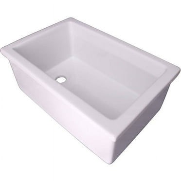 Decor Plumbing 23" Fireclay Utility Sink, White