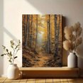 thumbnail image 6 of Qisvanset 12x16 Inch With Frame 2D Flat Wall Art Misty Autumn Forest Atmospheric Nature Home Wall Art, 6 of 8