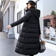 thumbnail image 1 of Chaqueta de algodón para mujer, chaqueta de algodón con plumón, chaqueta de algodón con capucha hasta la rodilla para mujer, 1 of 5