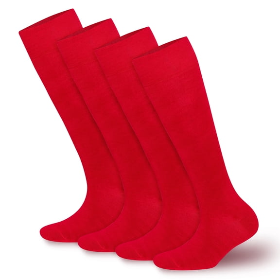 Bambooven Bamboo Knee High Socks for Women, Odor-Free, 4 Pairs