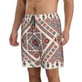 thumbnail image 2 of Pofeuu Fashion Tatreez2 Prin Men's Swim Trunks Quick Dry Bathing Suit Swimming Board Shorts Mesh Lining Beach Swimwear-XX-Large, 2 of 6