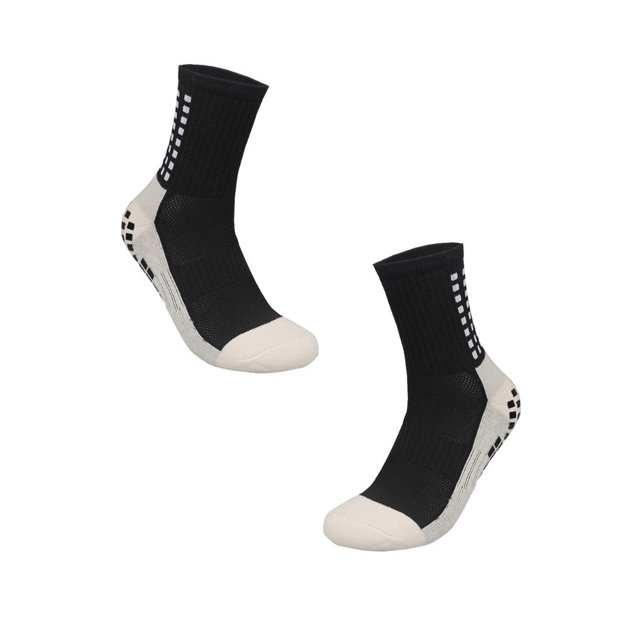 Qarigey 1 par de calcetines para hombre, gruesos, cálidos, de tubo medio, lavables, para baloncesto, fútbol, Camping, equitación, Accesorios de calzado Negro