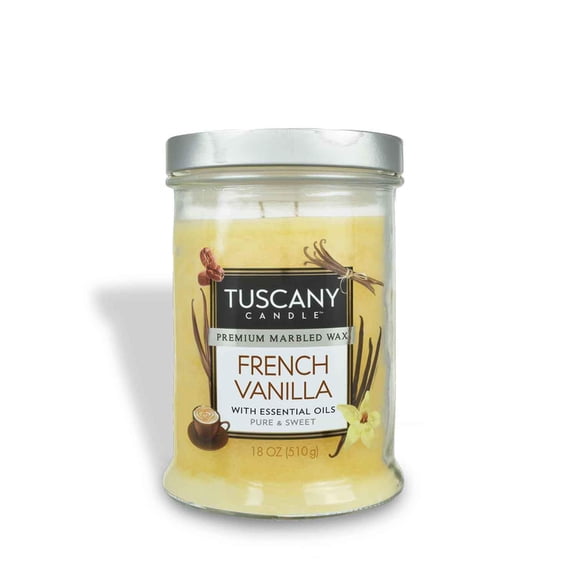 French Vanilla Long-Lasting Scented Jar Candle (18 oz)