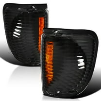 Spec-D Tuning Black Housing Clear Lens Corner Lights Compatible with 1992-2006 Ford Econoline Van E150 E250 L R Pair Assembly