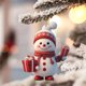 thumbnail image 2 of Colgante de decoración navideña 2D de acrílico con dibujos animados de muñeco de nieve de Navidad para el hogar, jardín, árbol de Navidad, suministros de decoración para fiestas, 2 of 5
