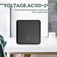 thumbnail image 5 of Tuya Smart ZigBee 3.0 Remote Control LED Display Switch Black EU Plug, 5 of 5