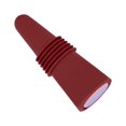 thumbnail image 2 of Tapón de botella de vino Silicona de grado alimenticio Acero inoxidable 6,1x2,35 cm Corchos de vino reutilizables prácticos decorativos para decoración Marrón, 2 of 12