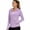 Purple Shirts, variant on Qgtaibl Women UPF 50 Hooded Sun Protection Shirts Quarter Zip Raglan Long Sleeve Rash Guard Zipper Pockets Thumb Holes Lightweight Athletic Tops Purple L
