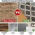 thumbnail image 4 of Office Chair Mat for Hardwood & Tile Floor,Modern Chocolate Geometric 36"x48" Computer Chair Mat for Rolling Chairs Carpet,Under Desk Non Slip Gaming Rug,Low-Pile Rubber Backing Large Protector Mat, 4 of 6