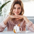 thumbnail image 5 of Taza de cerámica de 400ml, bonita cuchara de zanahoria, taza de agua, taza de negocios para parejas de estudiantes masculinos y femeninos, 5 of 5