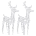 thumbnail image 5 of vidaXL Reindeers & Sleigh Christmas Decoration 240 LEDs Acrylic, 5 of 8