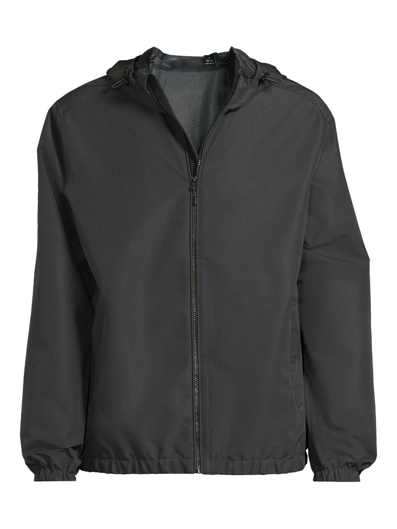 ジャケット・アウター TECH DECHATABLE WINDBREAKER JACKET BLACK Swiss Tech Men's Windbreaker Jacket, Sizes S-3XL - Walmart.com