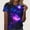 A180 Dark Blue, variant on Graphic T-Shirt for Women Deep Space Spiral Galaxy Print Crewneck Short Sleeve Relaxed Fit Soft Fabric Aesthetic Astronomy Clothes Top
