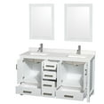 thumbnail image 6 of Wyndham Collection Wcs141460d-Qtz-Unsm24 Sheffield 60" Free Standing Double Basin Vanity, 6 of 7