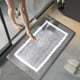 thumbnail image 5 of Xihbxyly Alfombrilla de Baño Gris Oscuro, Microfibra Suave, Base Antideslizante, Absorbente y Lavable, Ideal para Baño o Ducha, Secado Rápido, 40,6 X 60,9 Cm, Diseño Geométrico., 5 of 6